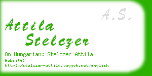 attila stelczer business card